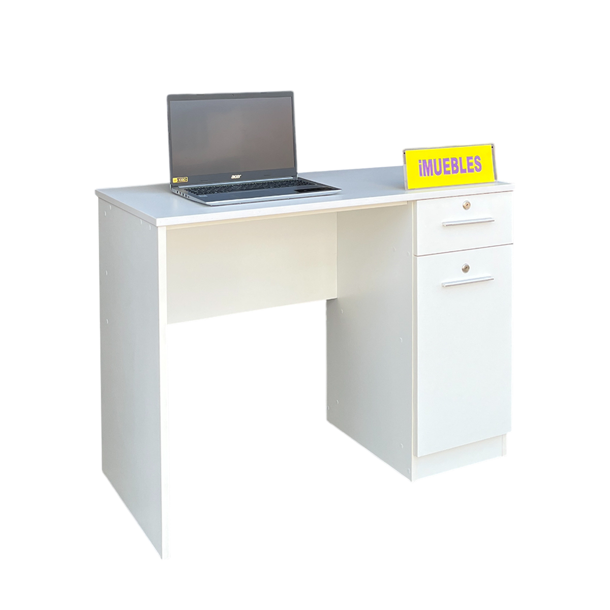 Escritorio de Oficina 100 cm BETH color Blanco - 2