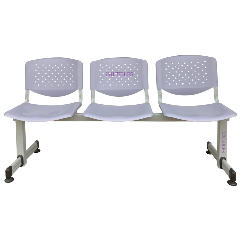 BANCA DE ESPERA TÁNDEM DE 3 ASIENTOS COLOR GRIS – MODELO T3 – TEMEL - 1