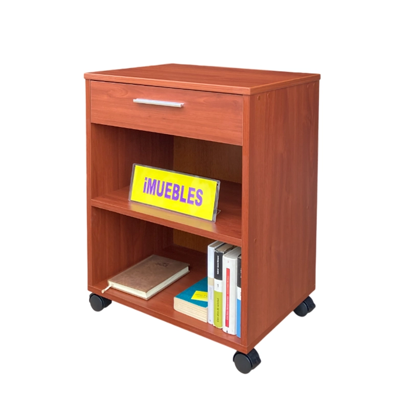 MESA AUXILIAR MESA PARA LAPTOP MESA PARA OFICINA U HOGAR COLOR CEDRO - TEMEL - 1