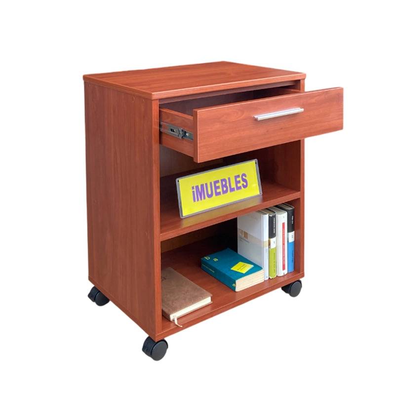 MESA AUXILIAR MESA PARA LAPTOP MESA PARA OFICINA U HOGAR COLOR CEDRO - TEMEL - 2