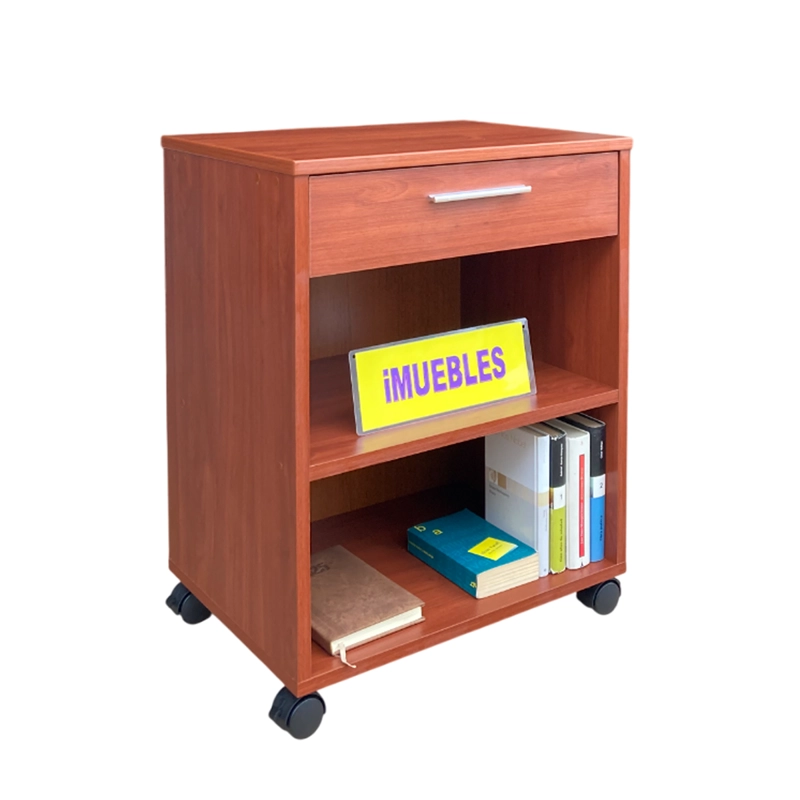 MESA AUXILIAR MESA PARA LAPTOP MESA PARA OFICINA U HOGAR COLOR CEDRO - TEMEL - 5
