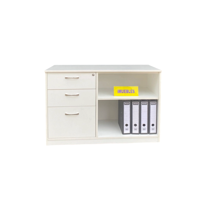 CREDENZA PARA OFICINA EFES - CAJÓN PARA CARPETAS COLGANTES COLOR BLANCO - TEMEL - 4