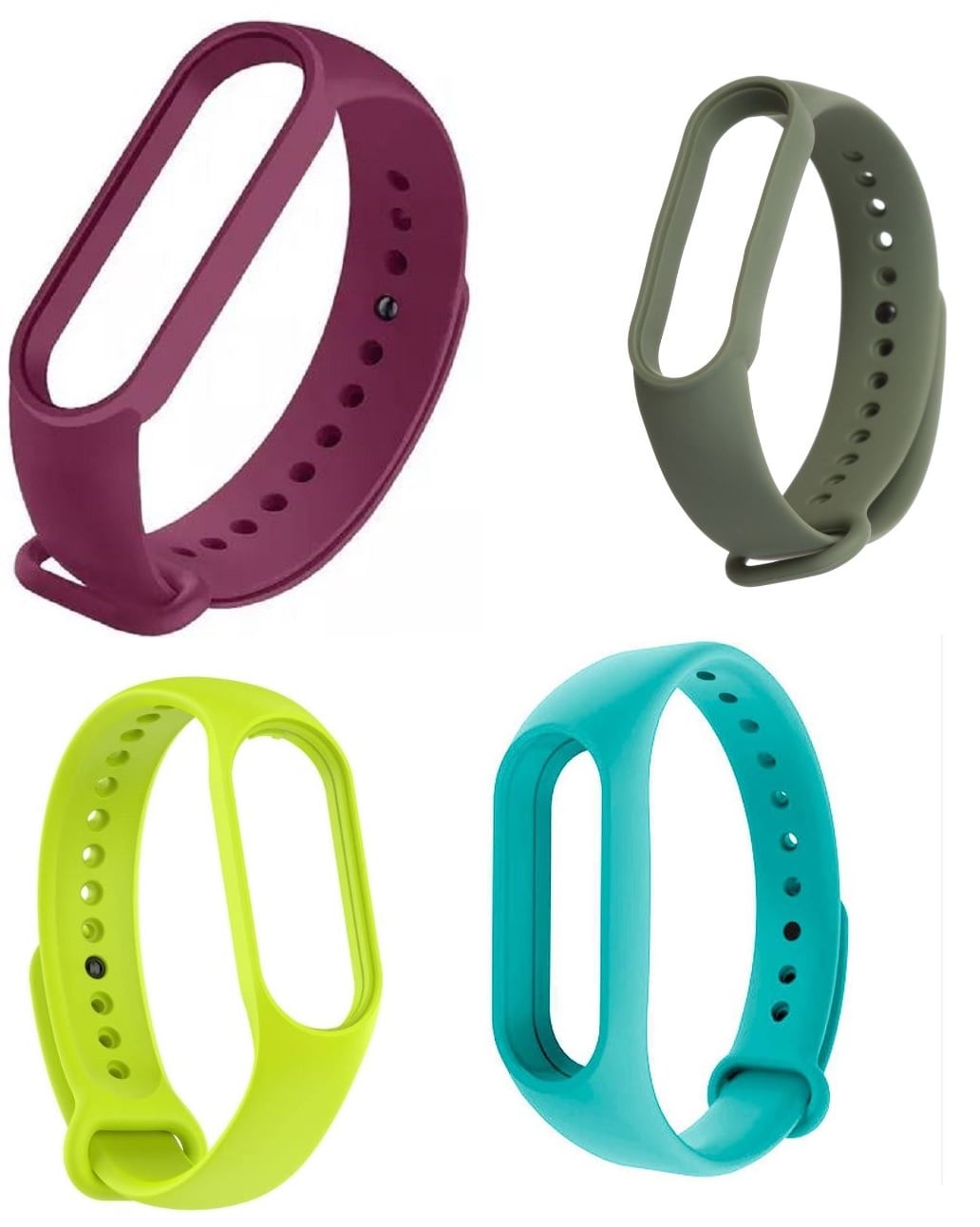 CORREA SILICONA XIAOMI MI BAND 4 X 4 UNIDADES - 1