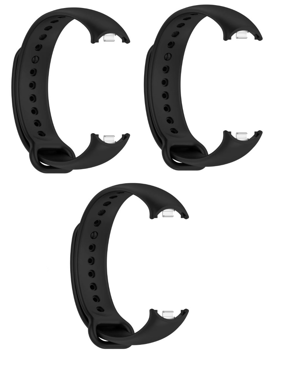 CORREA SILICONA XIAOMI MI BAND 8, 9 X 2 UNIDADES + CARGADOR - 1