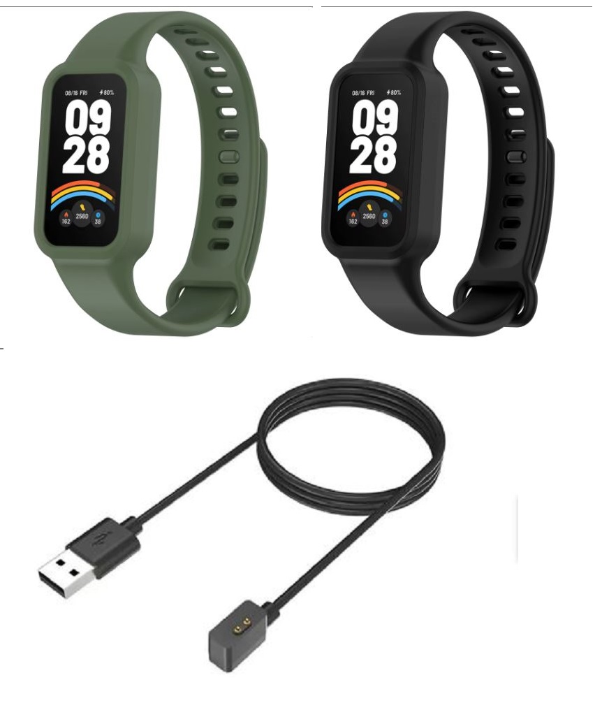 CORREA SILICONA MI SMART XIAOMI BAND 3, 9 ACTIVE - 1