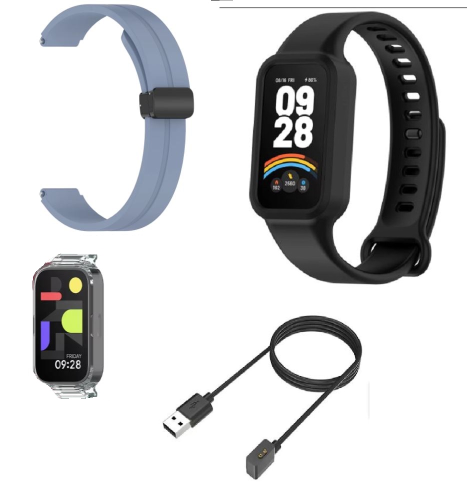CORREA SILICONA MAGNÉTICA MI SMART XIAOMI BAND 3, 9 ACTIVE - 1
