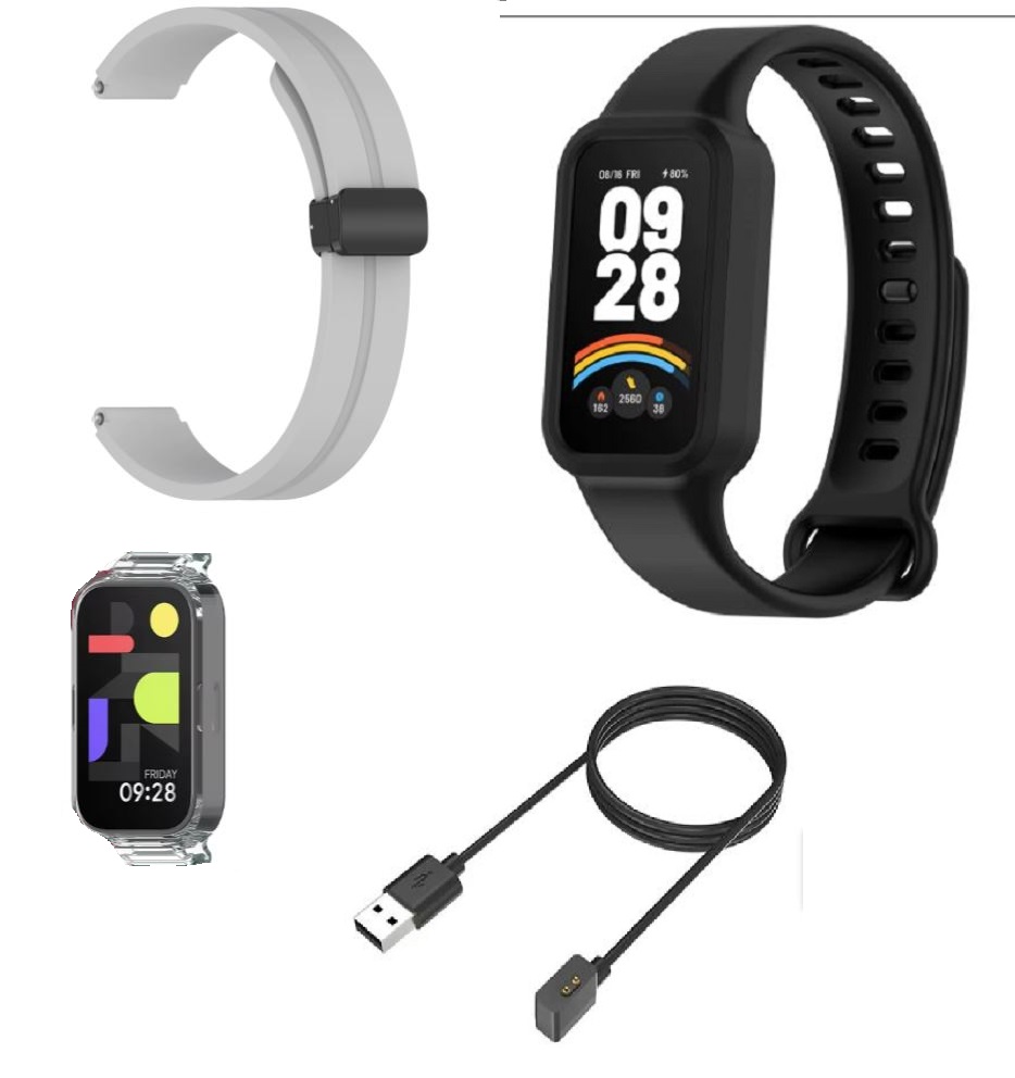 CORREA SILICONA MAGNÉTICA MI SMART  XIAOMI BAND 3, 9 ACTIVE - 1