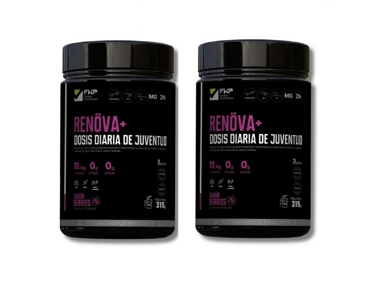 RENÖVA+ COLÁGENO HIDROLIZADO CON BIOPÉPTIDOS ACTIVOS BERRIES X 2 UNIDADES - 1