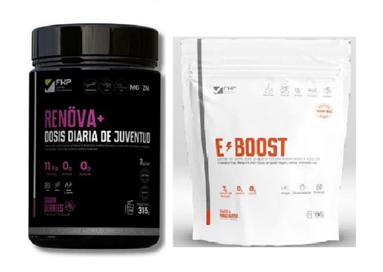 RENÖVA+ COLÁGENO HIDROLIZADO BERRIES 315G + EBOOST 196G FWP - 1