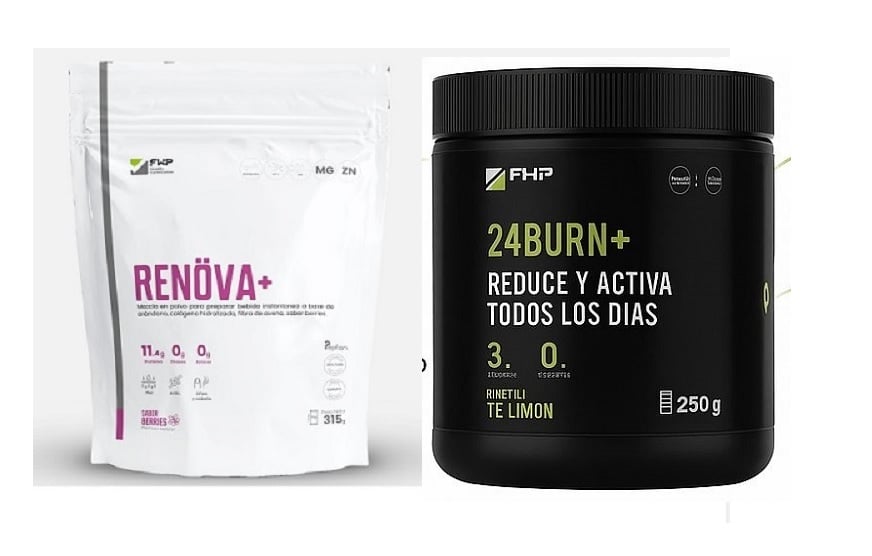 RENÖVA+ COLÁGENO HIDROLIZADO BERRIES 315G + 24BURN+ 280G LIMÓN FWP - 1