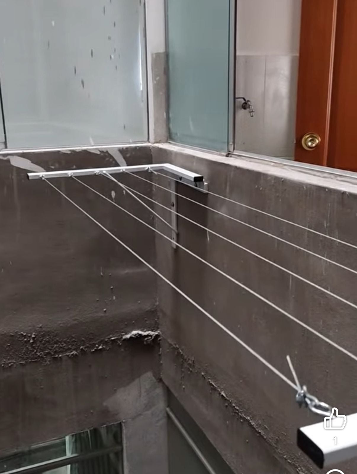 TENDEDERO DE ROPA REFORZADO PLEGABLE 5 LÍNEAS 3M PARED - BLANCO - 5