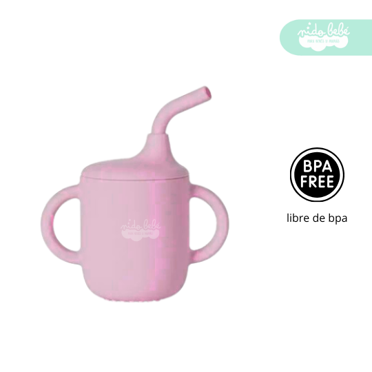 VASITO DE SILICONA PARA BEBÉ ANTIDERRAME - 2