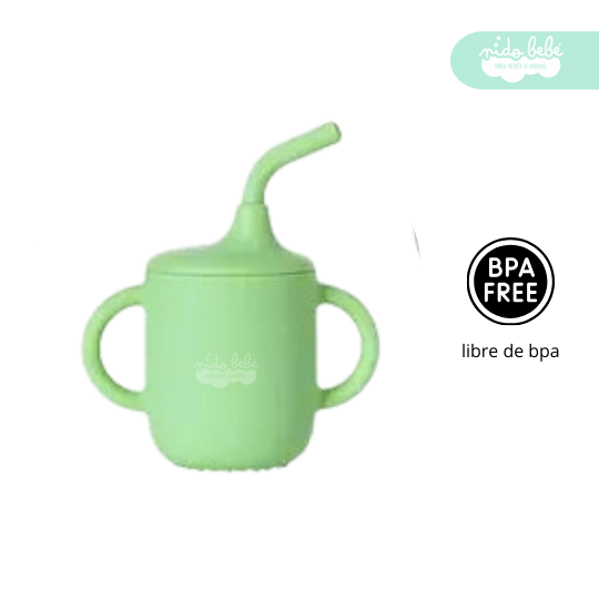 VASITO DE SILICONA PARA BEBÉ ANTIDERRAME - 4
