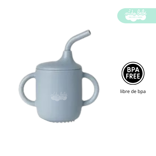 VASITO DE SILICONA PARA BEBÉ ANTIDERRAME  - 5