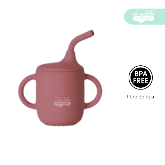 VASITO DE SILICONA PARA BEBÉ ANTIDERRAME - 6