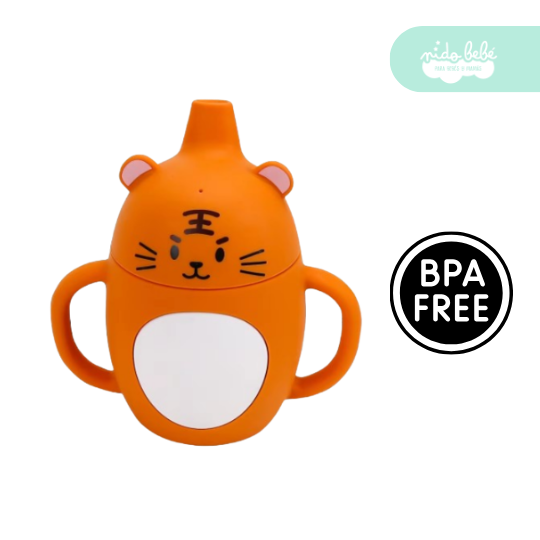 VASO DE SILICONA DE BEBE ANTIDERRAME CON AZA - 3