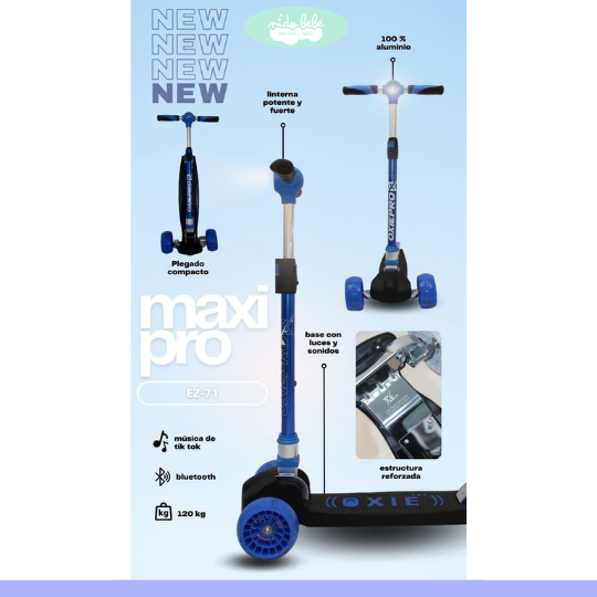 SCOOTER PARA NIÑOS MAXI CON BLUETOOTH - 3