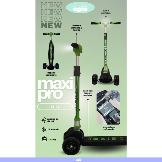 SCOOTER PARA NIÑOS MAXI CON BLUETOOTH - 4