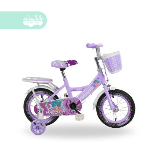 BICICLETA INFANTIL ARO 16 PARA NIÑA CON CANASTILLA - 1