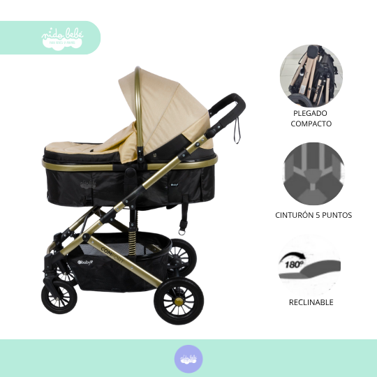 COCHE MOISES DE BEBÉ MODELO PREMIUM NATE B - 3