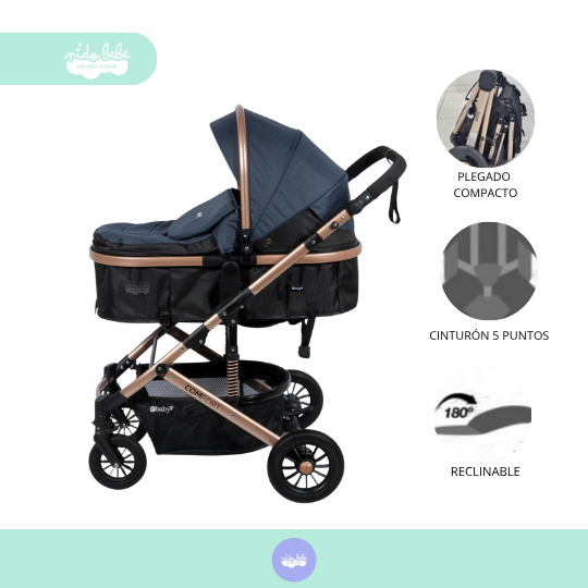 COCHE MOISES DE BEBÉ MODELO PREMIUM NATE B - 4