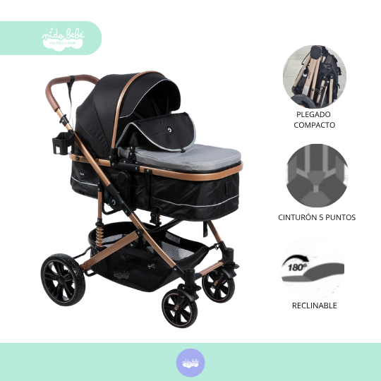 COCHE MOISES DE BEBÉS MODELO PREMIUM NORT - 1