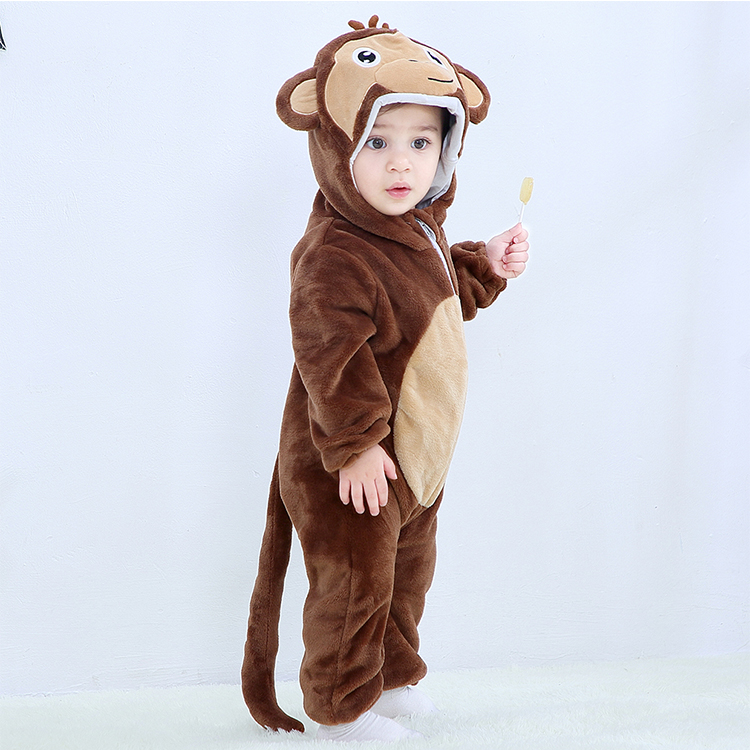 PIJAMA DISFRAZ UNISEX MICHLEY ONESIE BABY PELUCHE MONITO 30M JMP - 3