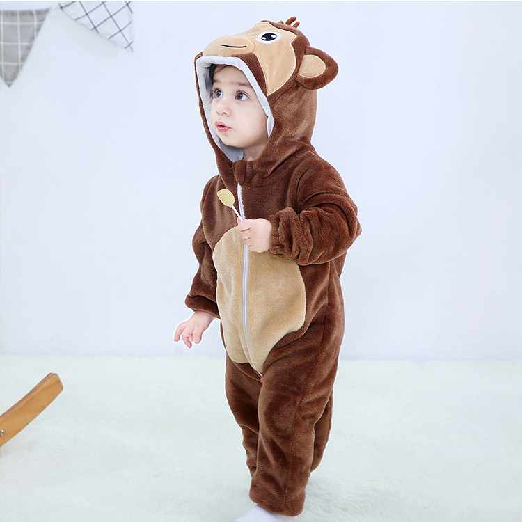 PIJAMA DISFRAZ UNISEX MICHLEY ONESIE BABY PELUCHE MONITO 30M JMP - 4