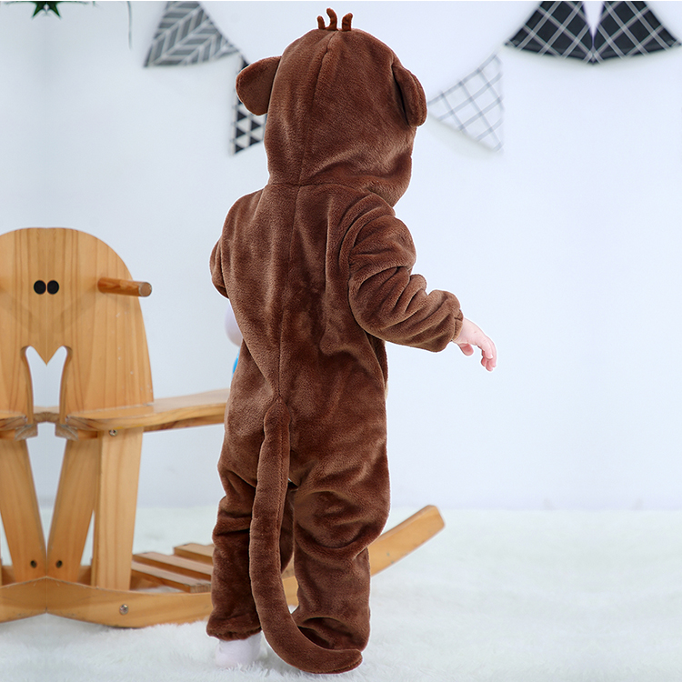 PIJAMA DISFRAZ UNISEX MICHLEY ONESIE BABY PELUCHE MONITO 30M JMP - 6