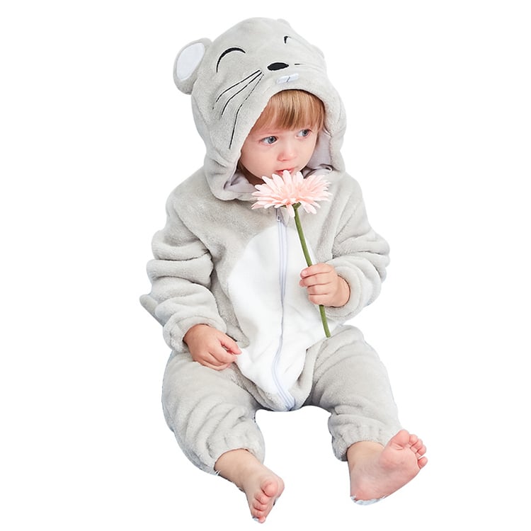 PIJAMA DISFRAZ UNISEX MICHLEY ONESIE BABY PELUCHE RATONCITO 30M JMP - 1