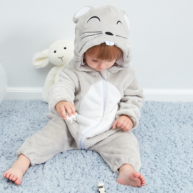 PIJAMA DISFRAZ UNISEX MICHLEY ONESIE BABY PELUCHE RATONCITO 30M JMP - 2