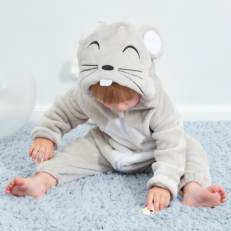 PIJAMA DISFRAZ UNISEX MICHLEY ONESIE BABY PELUCHE RATONCITO 30M JMP - 3