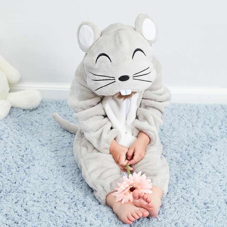 PIJAMA DISFRAZ UNISEX MICHLEY ONESIE BABY PELUCHE RATONCITO 30M JMP - 4
