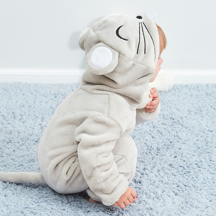 PIJAMA DISFRAZ UNISEX MICHLEY ONESIE BABY PELUCHE RATONCITO 30M JMP - 5