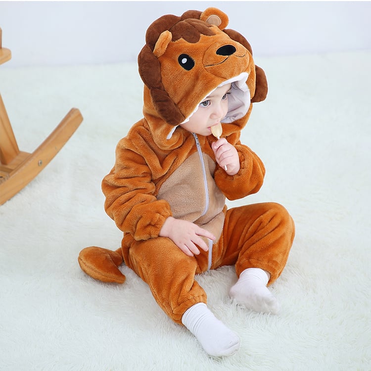 DISFRAZ UNISEX MICHLEY ONESIE BEBÉ ANTIALERGICO LEONCITO - 2