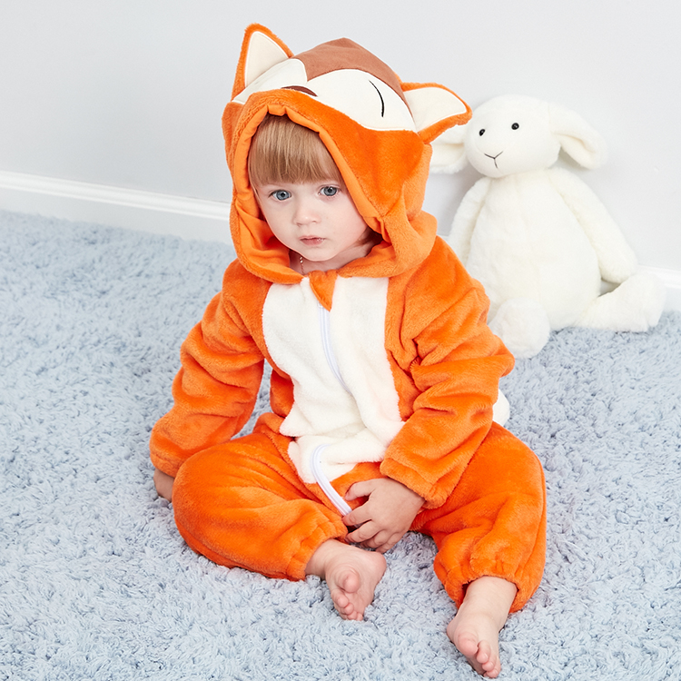 DISFRAZ UNISEX MICHLEY ONESIE BEBÉ ANTIALERGICO ZORRITO - 3