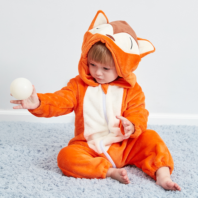 DISFRAZ UNISEX MICHLEY ONESIE BEBÉ ANTIALERGICO ZORRITO - 4
