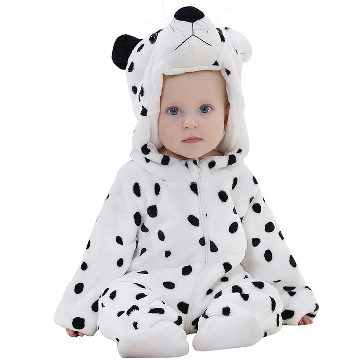DISFRAZ UNISEX MICHLEY ONESIE BEBÉ ANTIALERGICO LEOPARDO NIEVE - 1