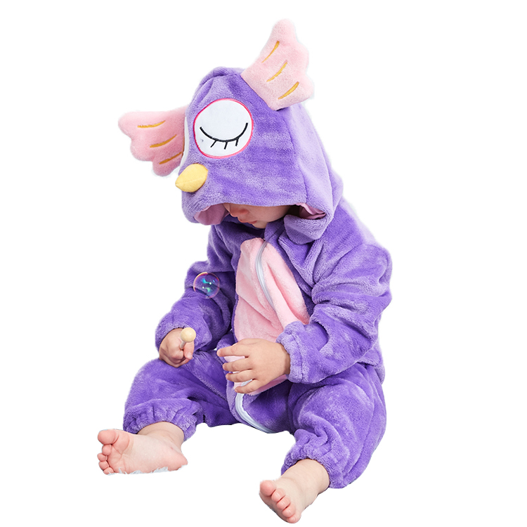 DISFRAZ UNISEX MICHLEY LILA ONESIE BEBÉ ANTIALERGICO BUHITA - 1