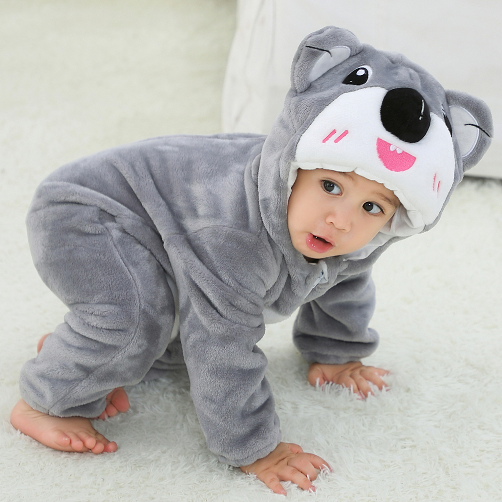 DISFRAZ UNISEX MICHLEY GRIS ONESIE BEBÉ ANTIALERGICO KOALA - 2