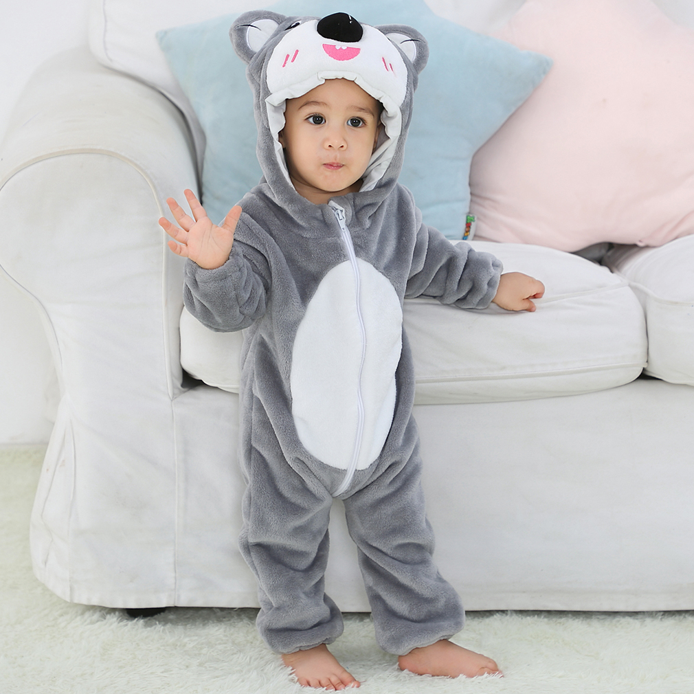 DISFRAZ UNISEX MICHLEY GRIS ONESIE BEBÉ ANTIALERGICO KOALA - 3