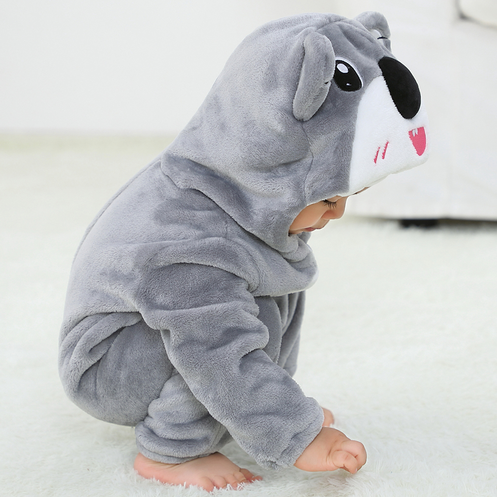 DISFRAZ UNISEX MICHLEY GRIS ONESIE BEBÉ ANTIALERGICO KOALA - 5