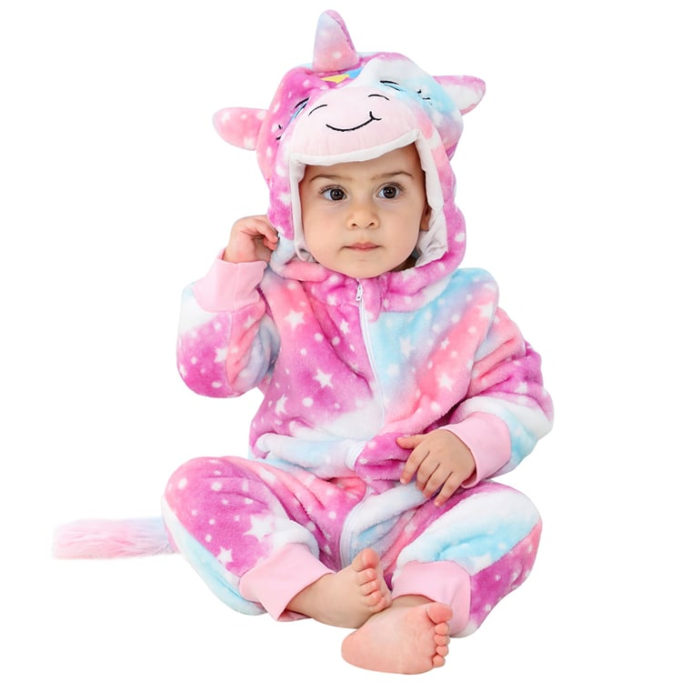 DISFRAZ UNISEX MICHLEY MULTICOLOR ONESIE BEBÉ ANTIALERGICO UNICORNIO SKY - 1