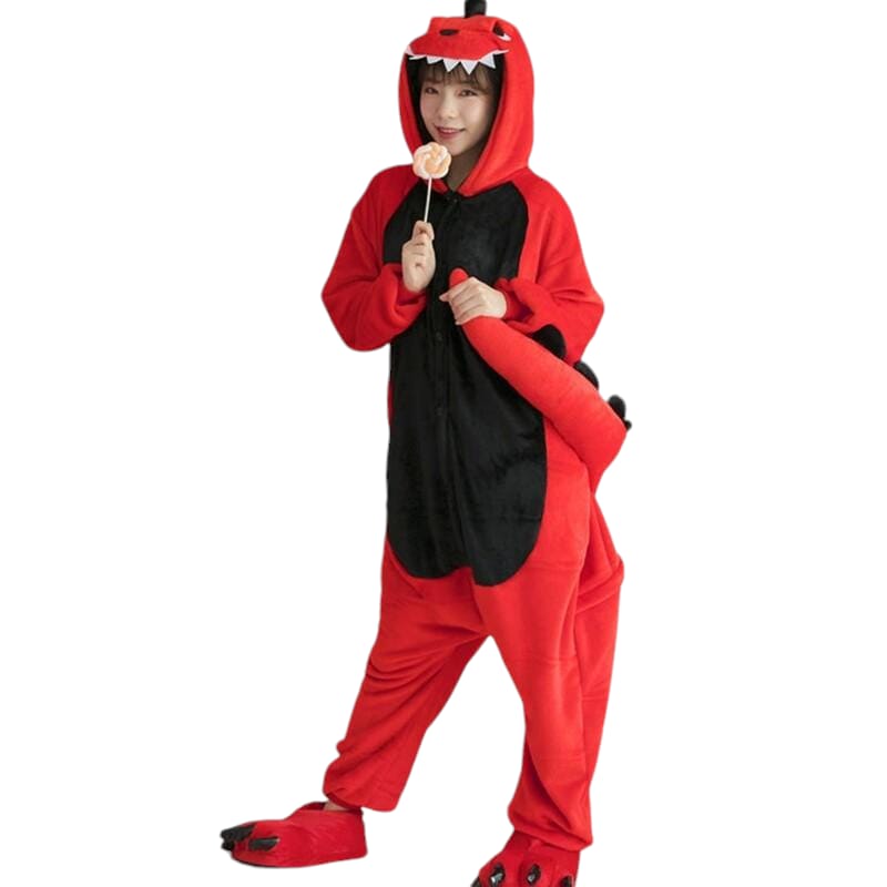 DISFRAZ UNISEX ONESIE PIJAMA DINOSAURIO ANTIALERGICA JMP - 1