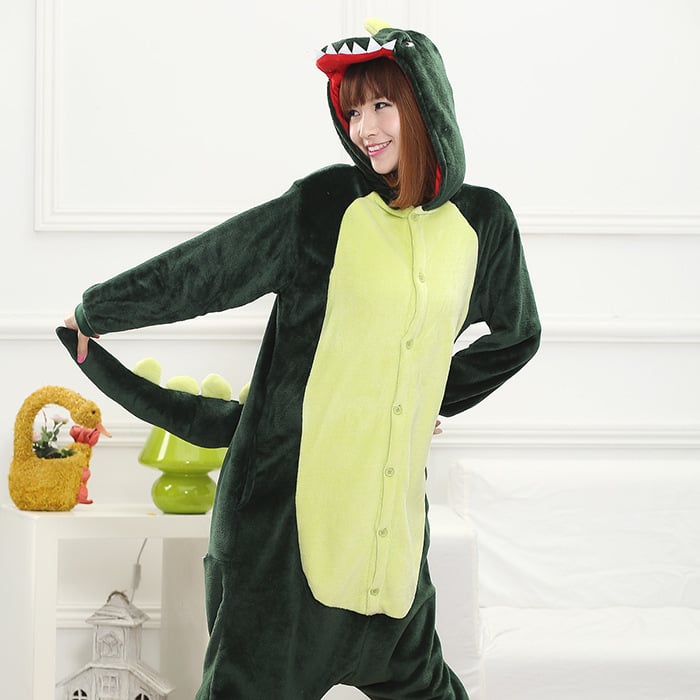 DISFRAZ UNISEX ONESIE PIJAMA DINOSAURIO ANTIALERGICA JMP - 2