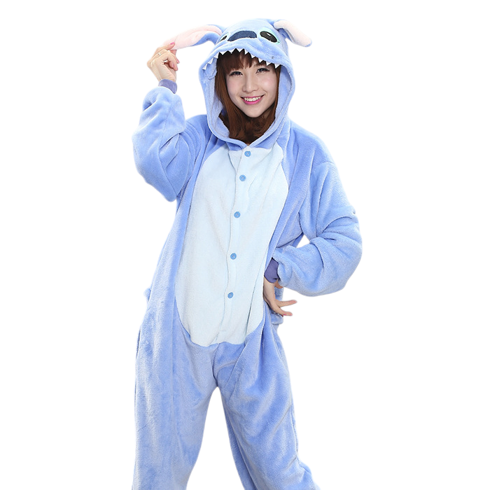 DISFRAZ UNISEX ONESIE PIJAMA STITCH Y ANGELA ANTIALERGICA JMP - 1