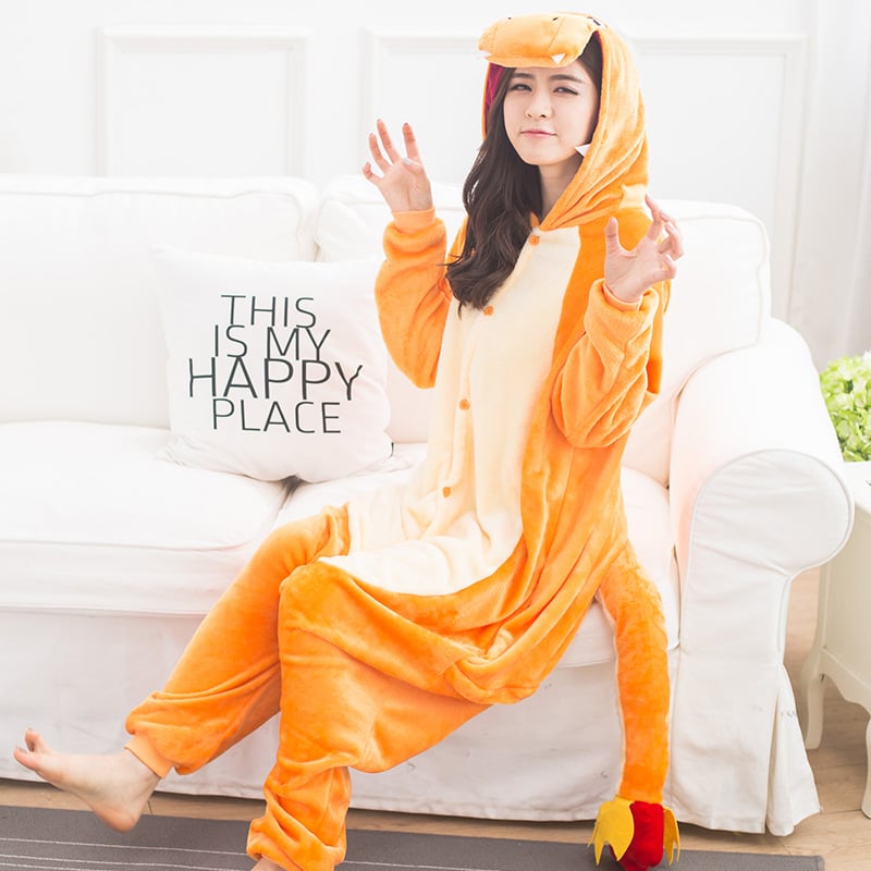 PIJAMA ENTERIZO UNISEX DISFRAZ POKEMON CHARMANDER - JMP SHOP - 1