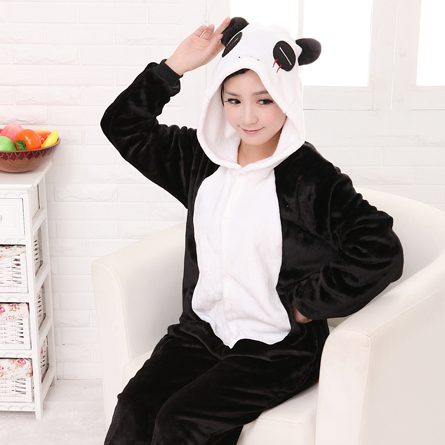 DISFRAZ UNISEX NEGRO ONESIE PIJAMA OSO PANDA ANTIALERGICA JMP - 3