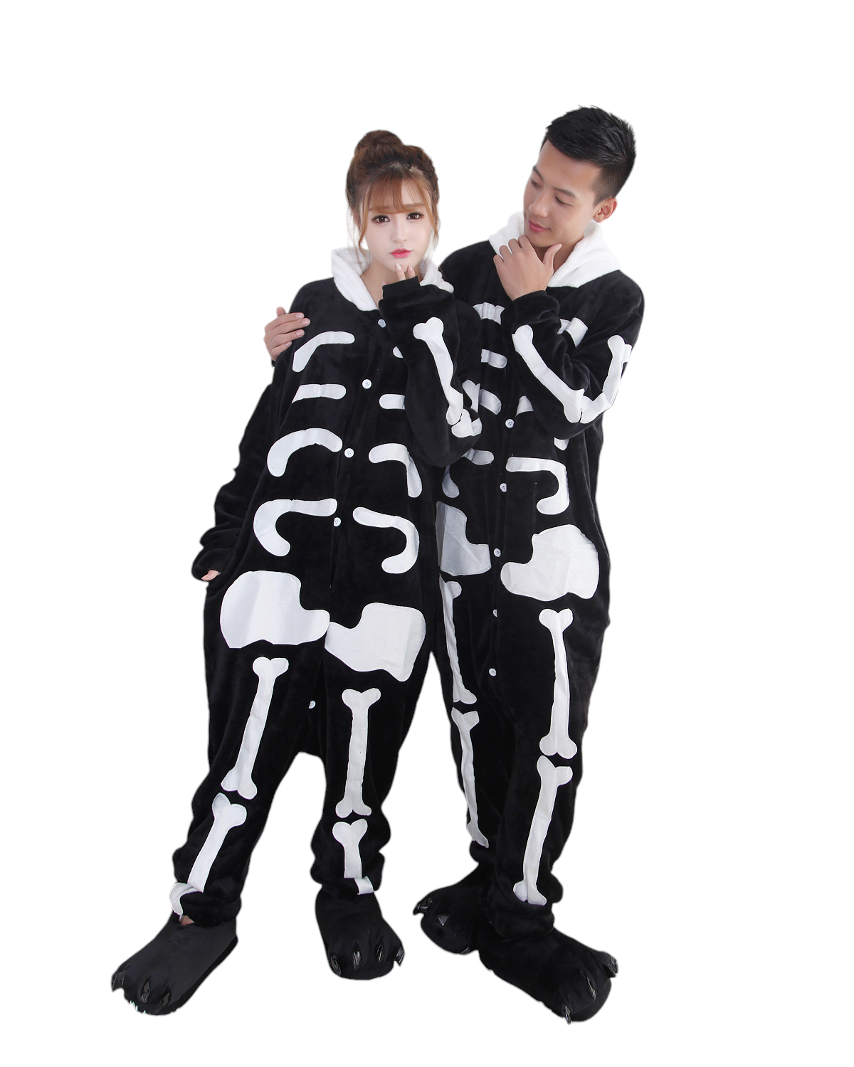 PIJAMA ENTERIZO UNISEX DISFRAZ SKELETON - JMP SHOP - 1
