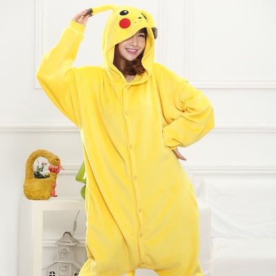DISFRAZ UNISEX AMARILLO ONESIE PIJAMA PIKACHU ANTIALERGICA JMP - 2
